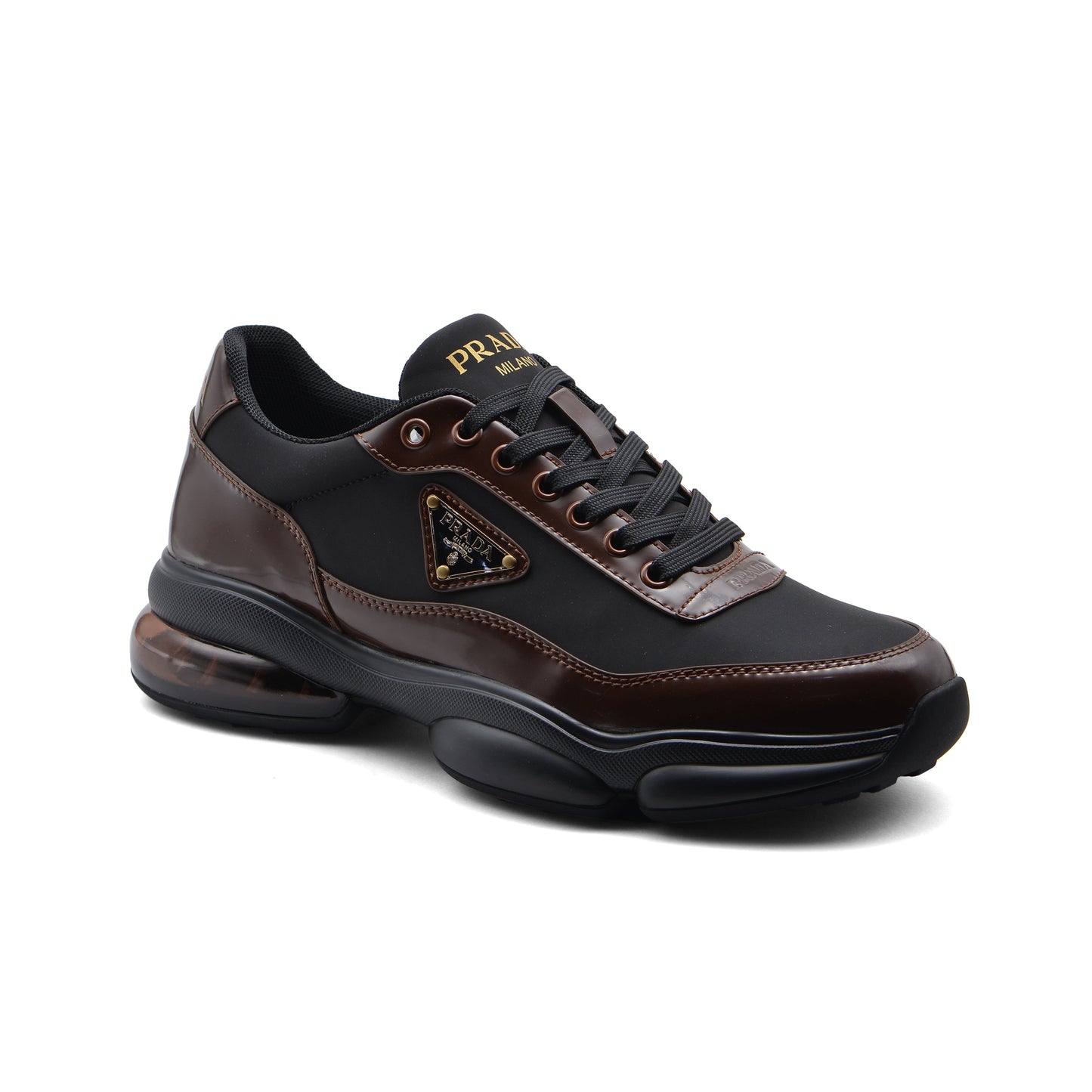 Prada Milano Premium Quality Italian Sneakers Man 2EG01 Brown