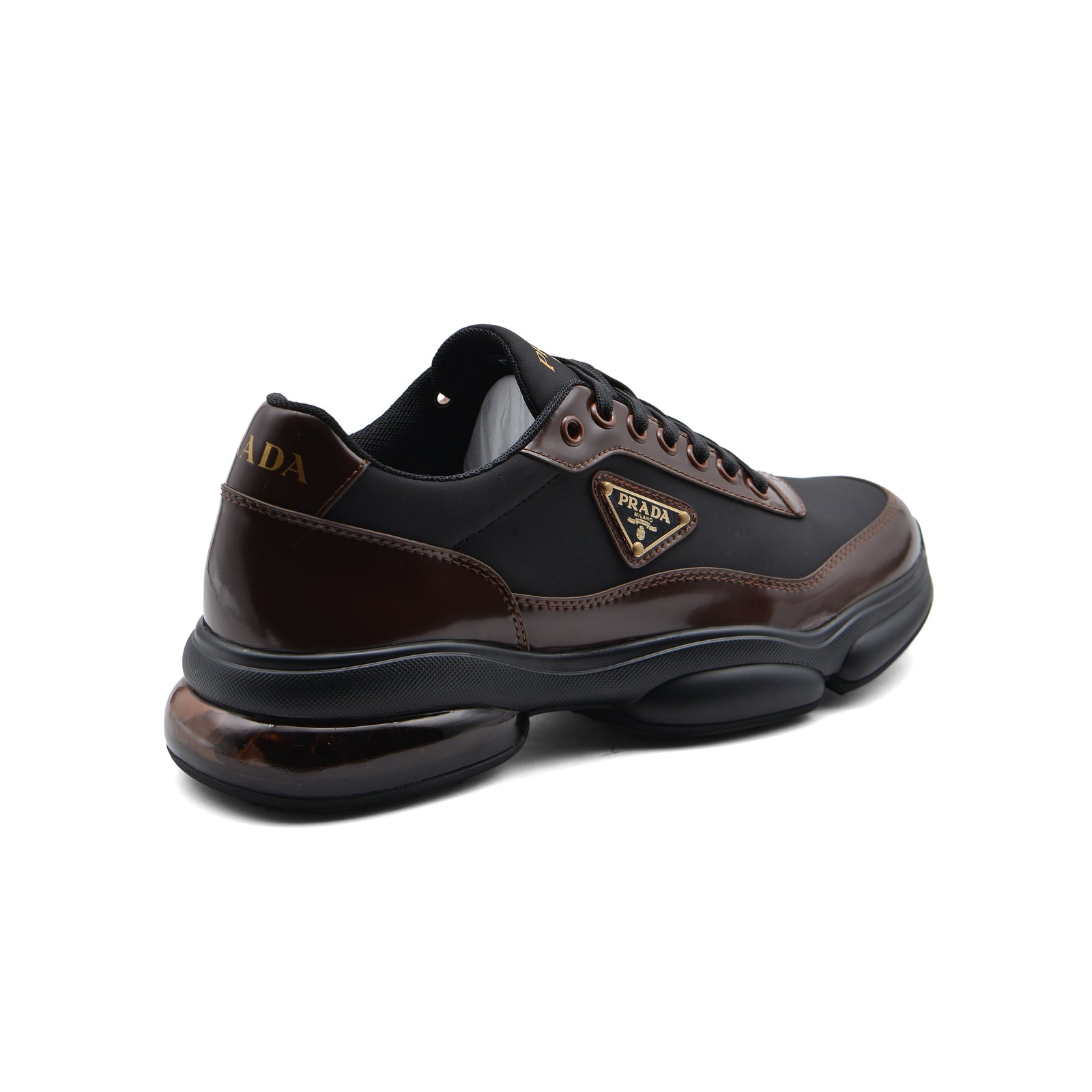 Prada Milano Premium Quality Italian Sneakers Man 2EG01 Brown - 2