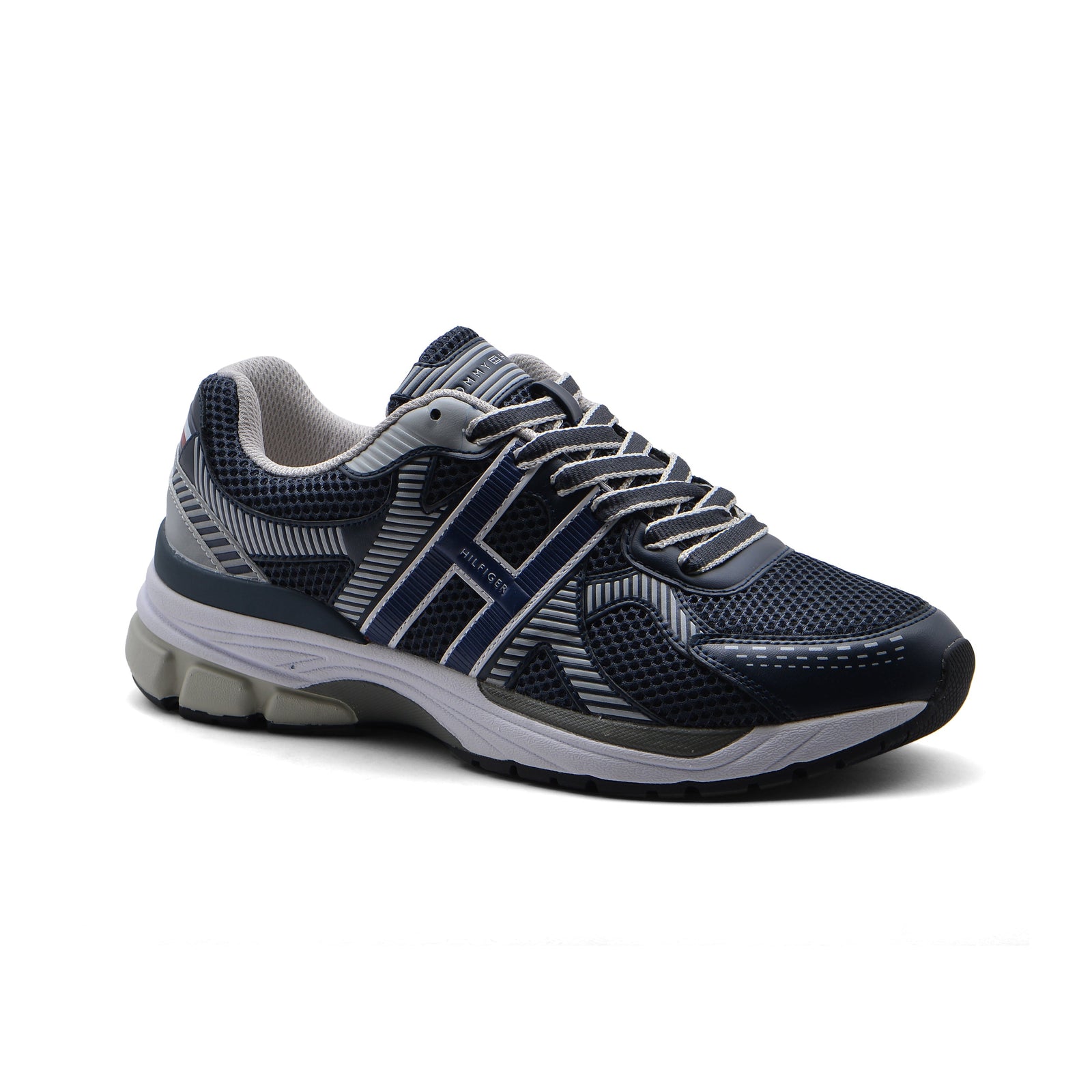 Tommy Hilfiger Origenal Lace-up Sneakers Man FWOFW3786 Navy&Silver - 1