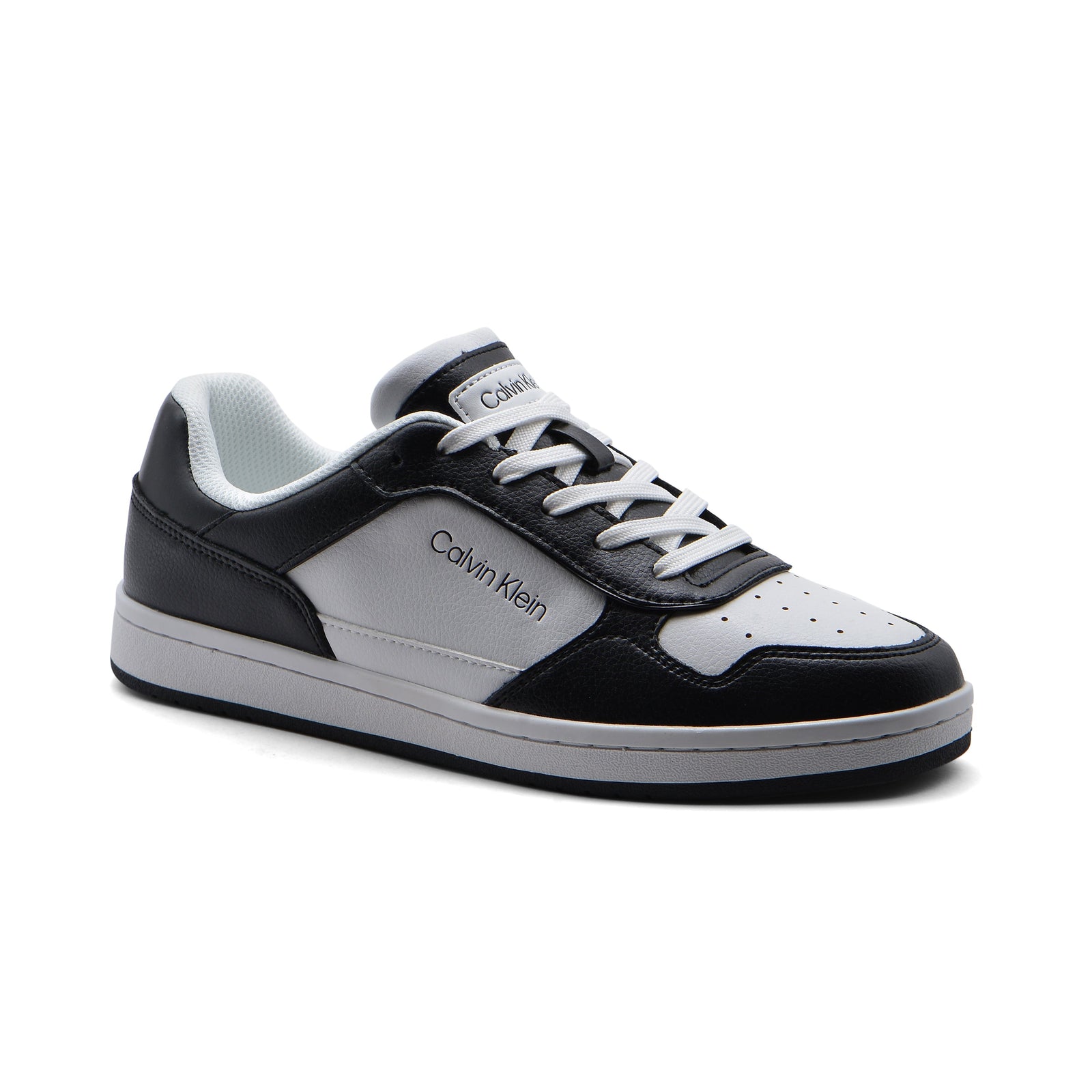 Calvin Klein Origenal Landy Round Toe Lace-up Sneakers Man FWOFW3687 Black&White - 1