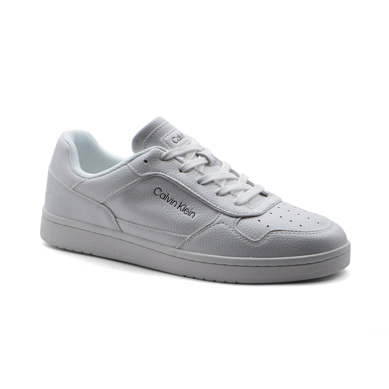 Calvin Klein Origenal Landy Round Toe Lace-up Sneakers Man FWOFW3687 White - 1