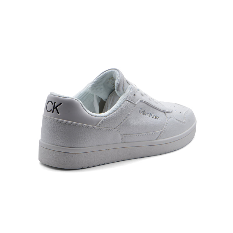 Calvin Klein Origenal Landy Round Toe Lace-up Sneakers Man FWOFW3687 White - 2