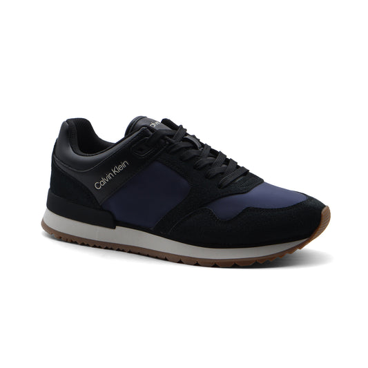 Calvin Klein Origenal Antoy Low Top Round Toe Lace-up Sneakers Man FWOFW5028 Navy