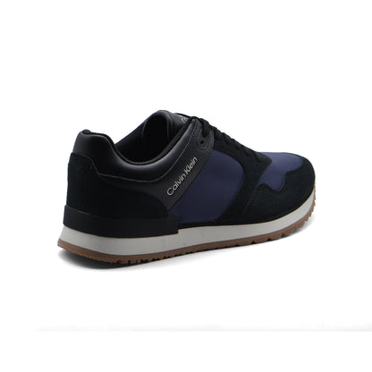 Calvin Klein Origenal Antoy Low Top Round Toe Lace-up Sneakers Man FWOFW5028 Navy