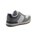 Calvin Klein Origenal Antoy Low Top Round Toe Lace-up Sneakers Man FWOFW5028 White&Gray - 2