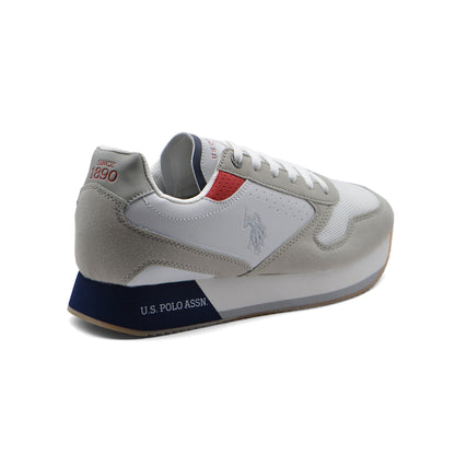 U.S Polo Assn. Nobil Trainers Origenal Sneakers Man L003M White