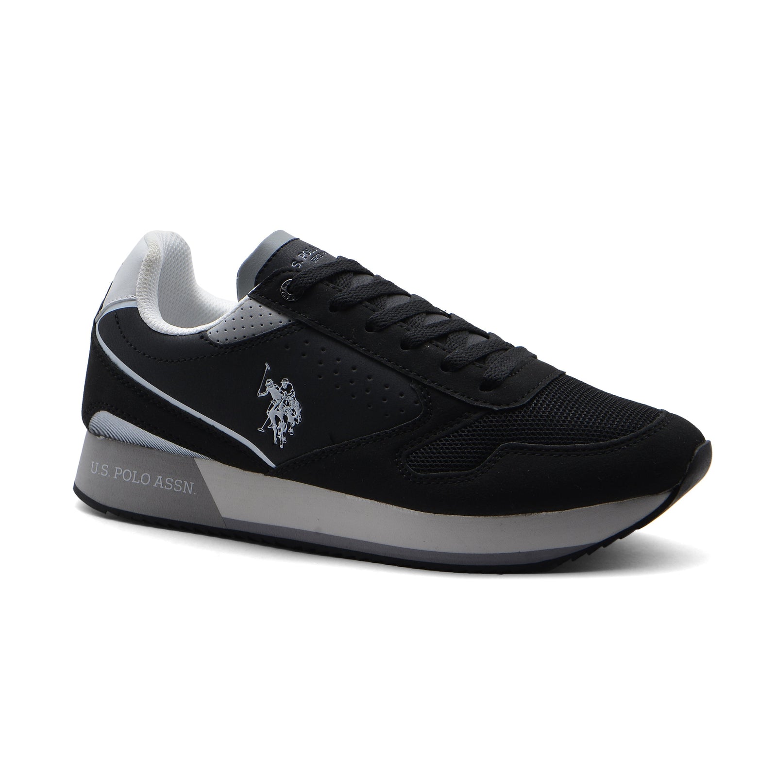 U.S Polo Assn. Nobil Trainers Origenal Sneakers Man L003M Black - 1