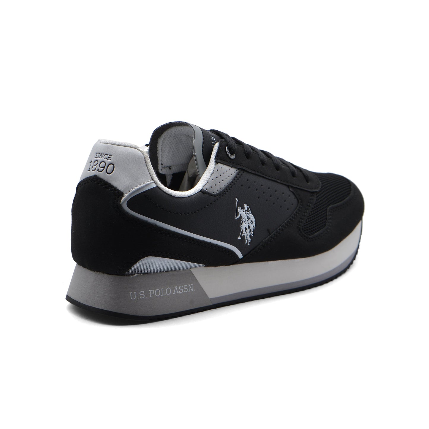 U.S Polo Assn. Nobil Trainers Origenal Sneakers Man L003M Black