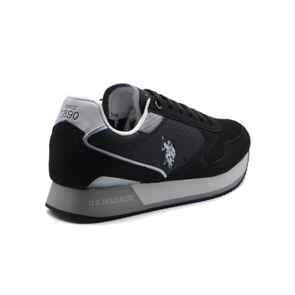 U.S Polo Assn. Nobil Trainers Origenal Sneakers Man L003M Black