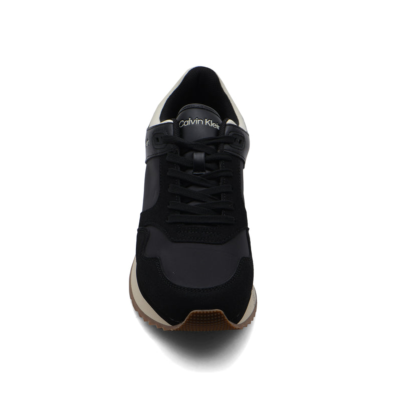 Calvin Klein Origenal Antoy Low Top Round Toe Lace-up Sneakers Man FWOFW5028 Black - 3