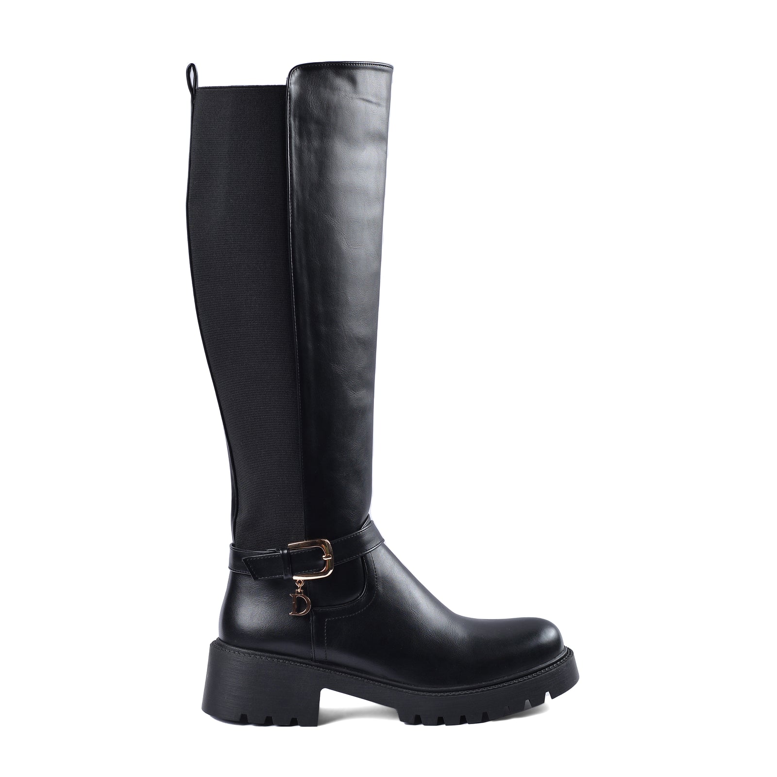 High Quality Design Tan Classic Boots with Buckle Detail 101261506 Black - 1