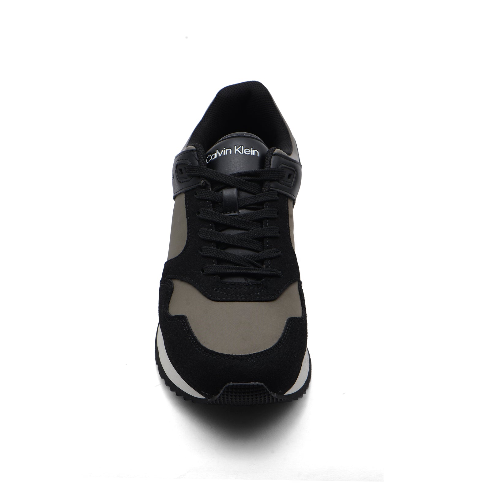 Calvin Klein Origenal Antoy Low Top Round Toe Lace-up Sneakers Man FWOFW5028 Black&Olive - 3