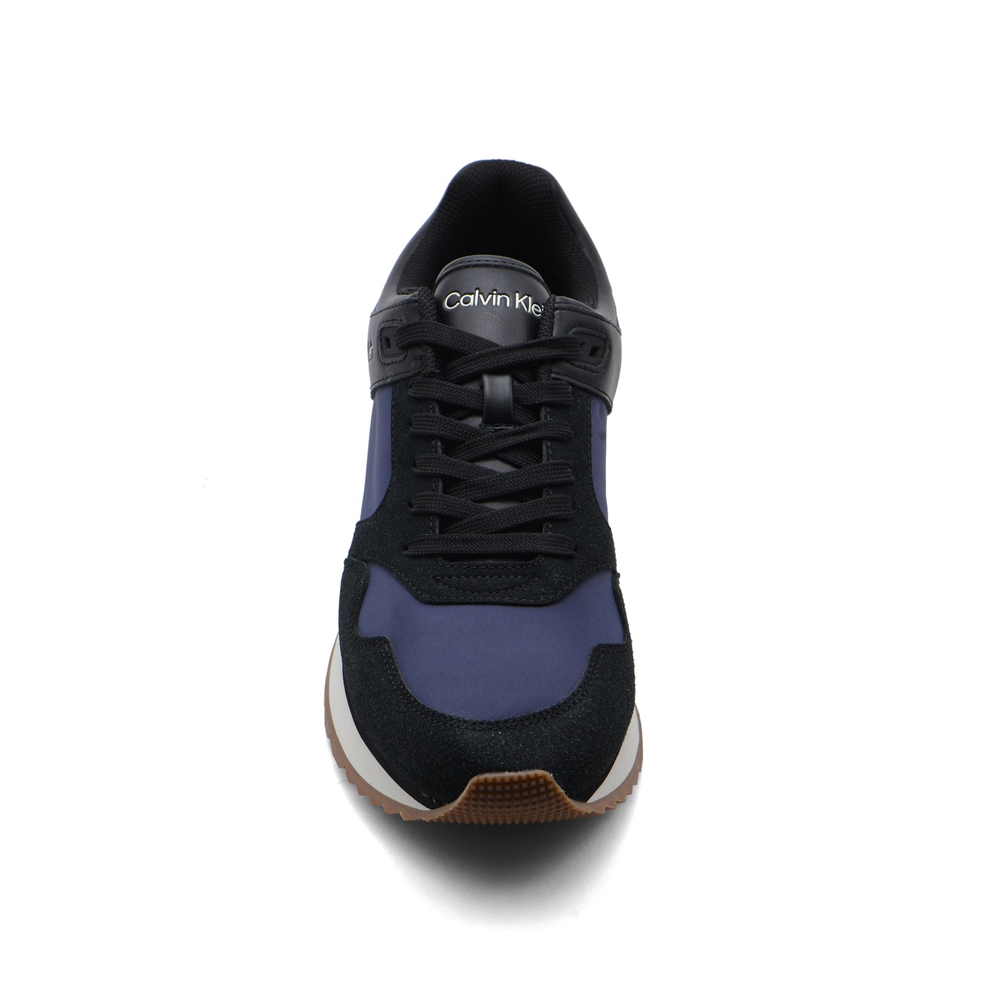 Calvin Klein Origenal Antoy Low Top Round Toe Lace-up Sneakers Man FWOFW5028 Navy