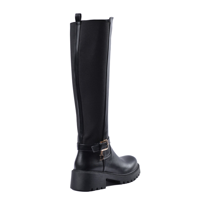 High Quality Design Tan Classic Boots with Buckle Detail 101261506 Black - 2