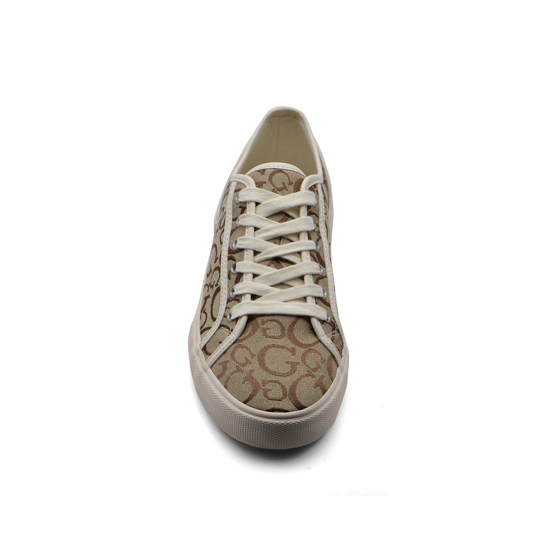 Guess Selyo Logo Jacquard Original Low-Top Sneakers in Natural 708487 Beige - 3