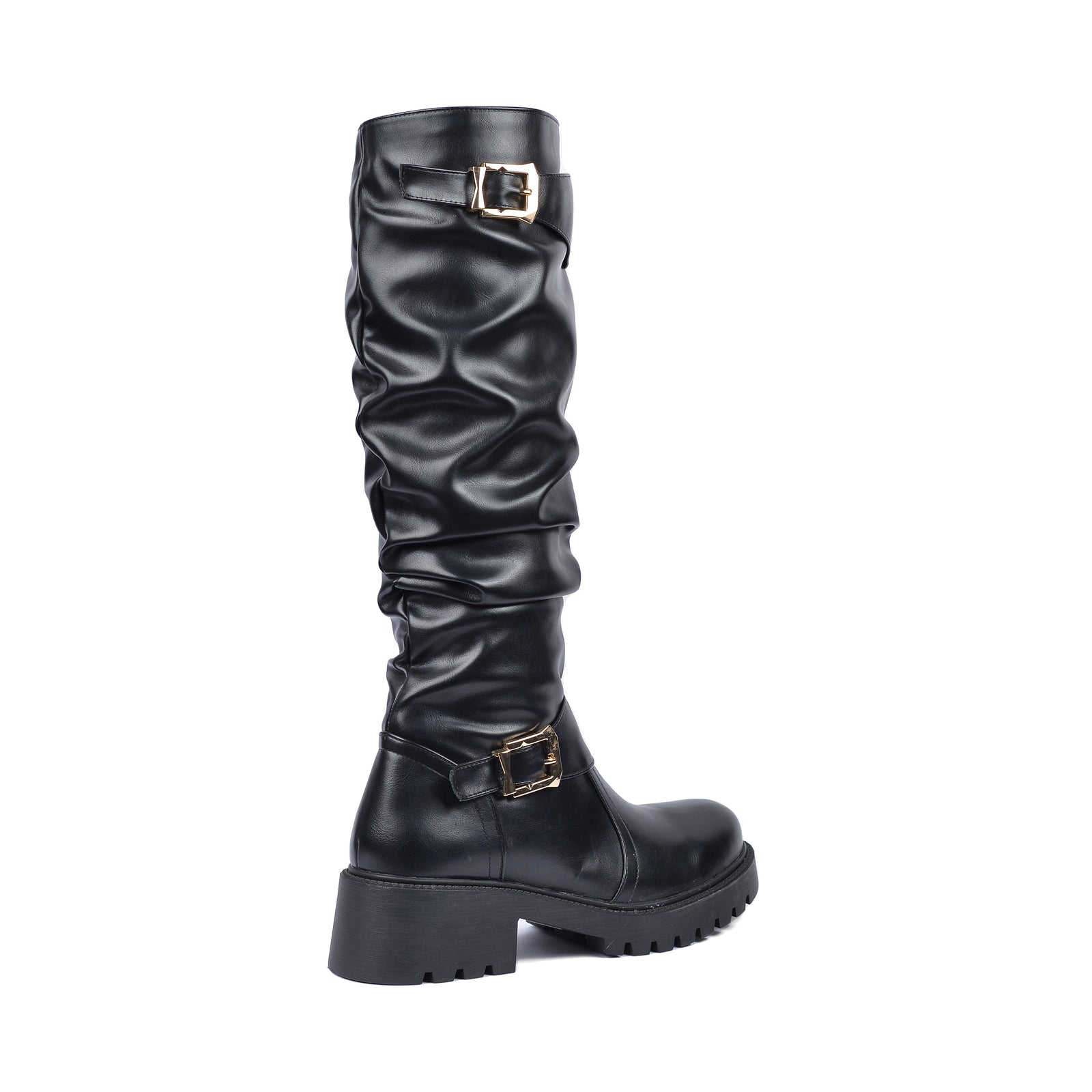 High Quality Design Tan Classic Boots with Buckle Detail 101261509 Black - 2