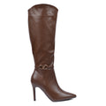 Valentino High Quality Design Tan Classic Boots with Detail TN-142 Coffee - 1