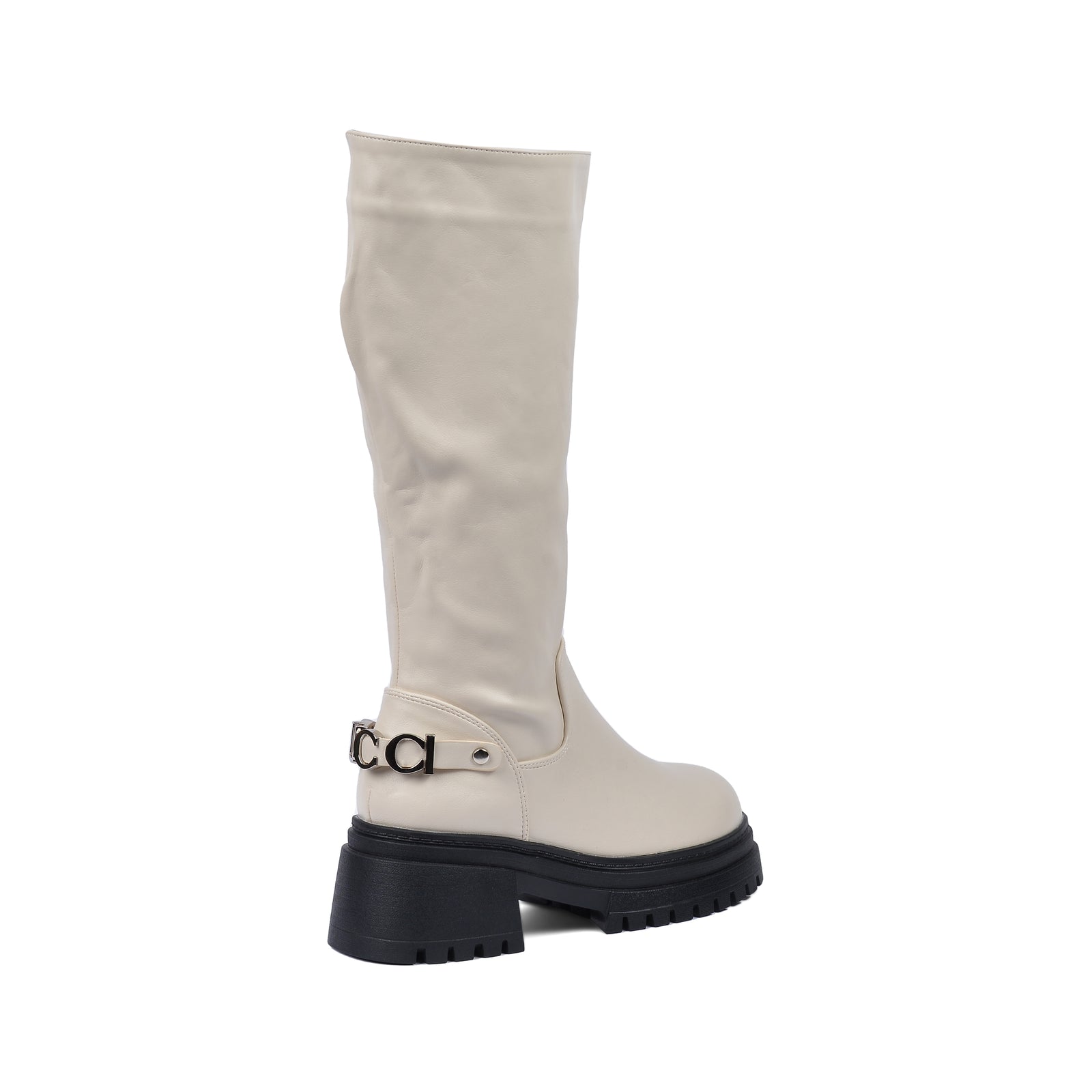 GUCCI High Quality Design Tan Classic Boots with Detail TN-172 Off-White - 2