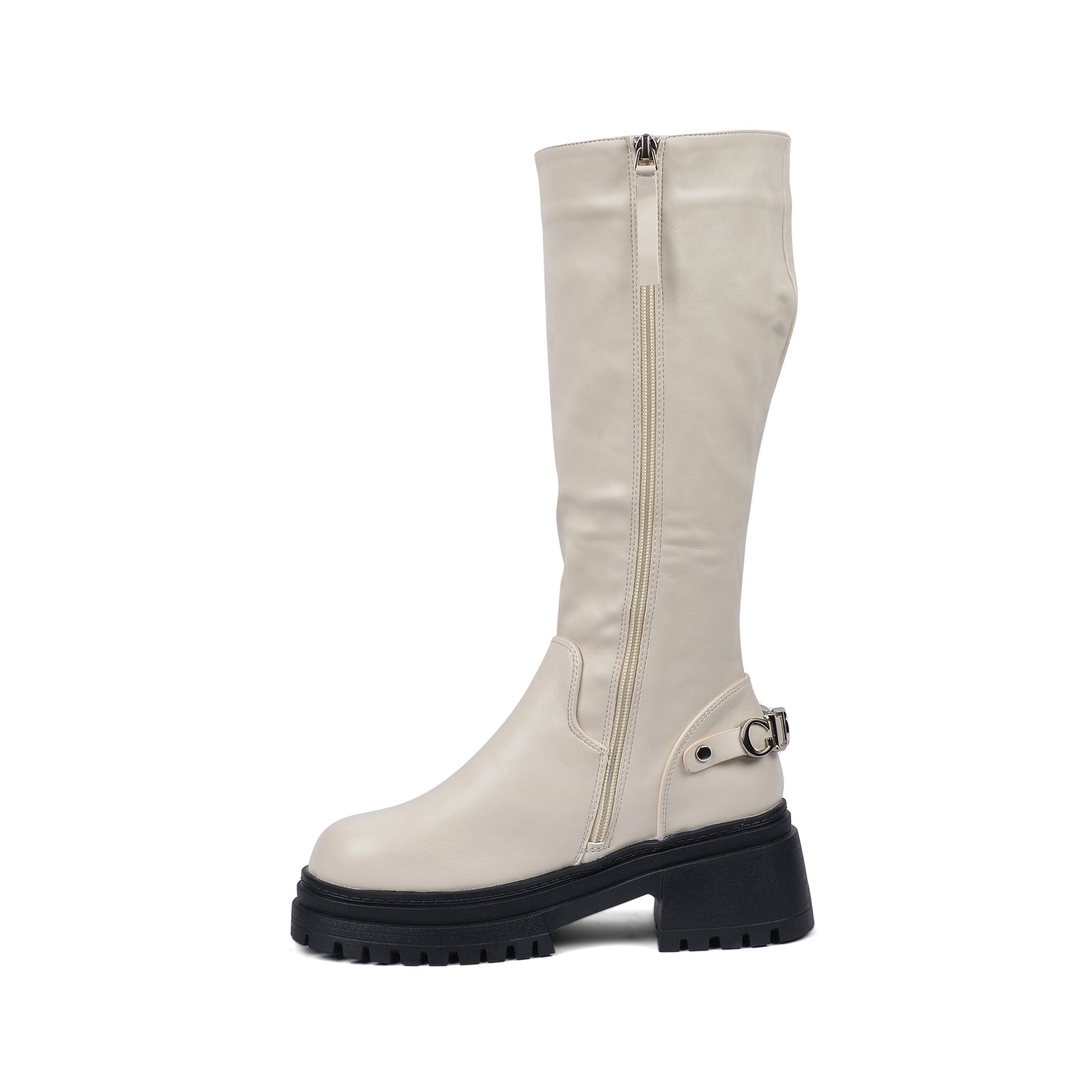 GUCCI High Quality Design Tan Classic Boots with Detail TN-172 Off-White - 3