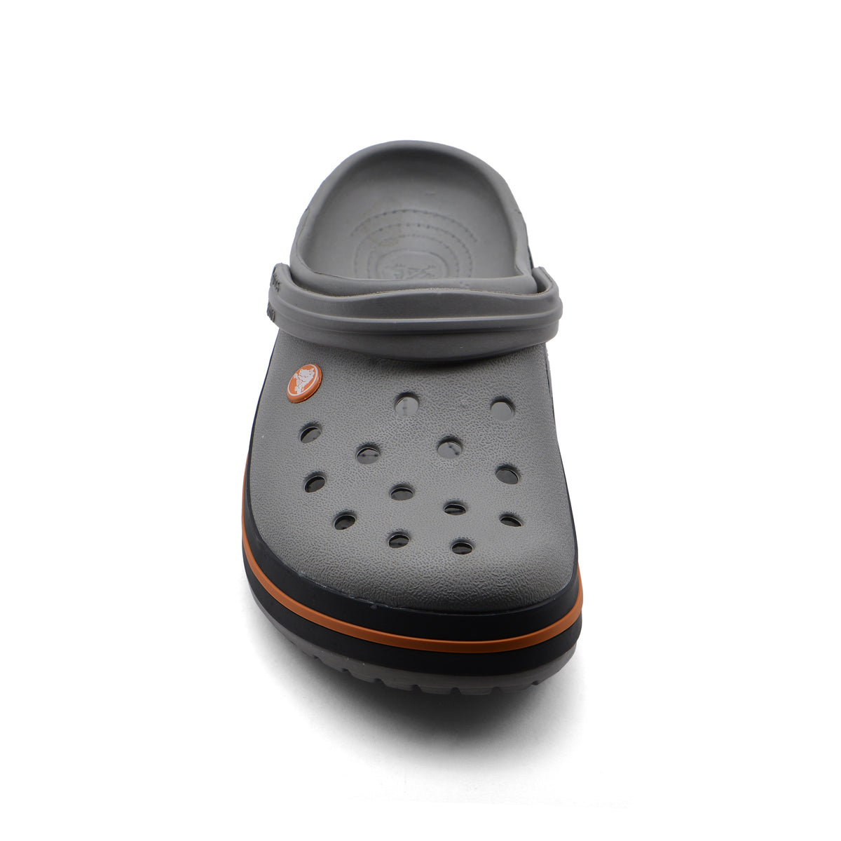 Crocs Gray Canvas Lace-Up Sneakers with Orange Lining #Crocs CROCS Echo Storm 209414-0DA - Shiekh main image 4