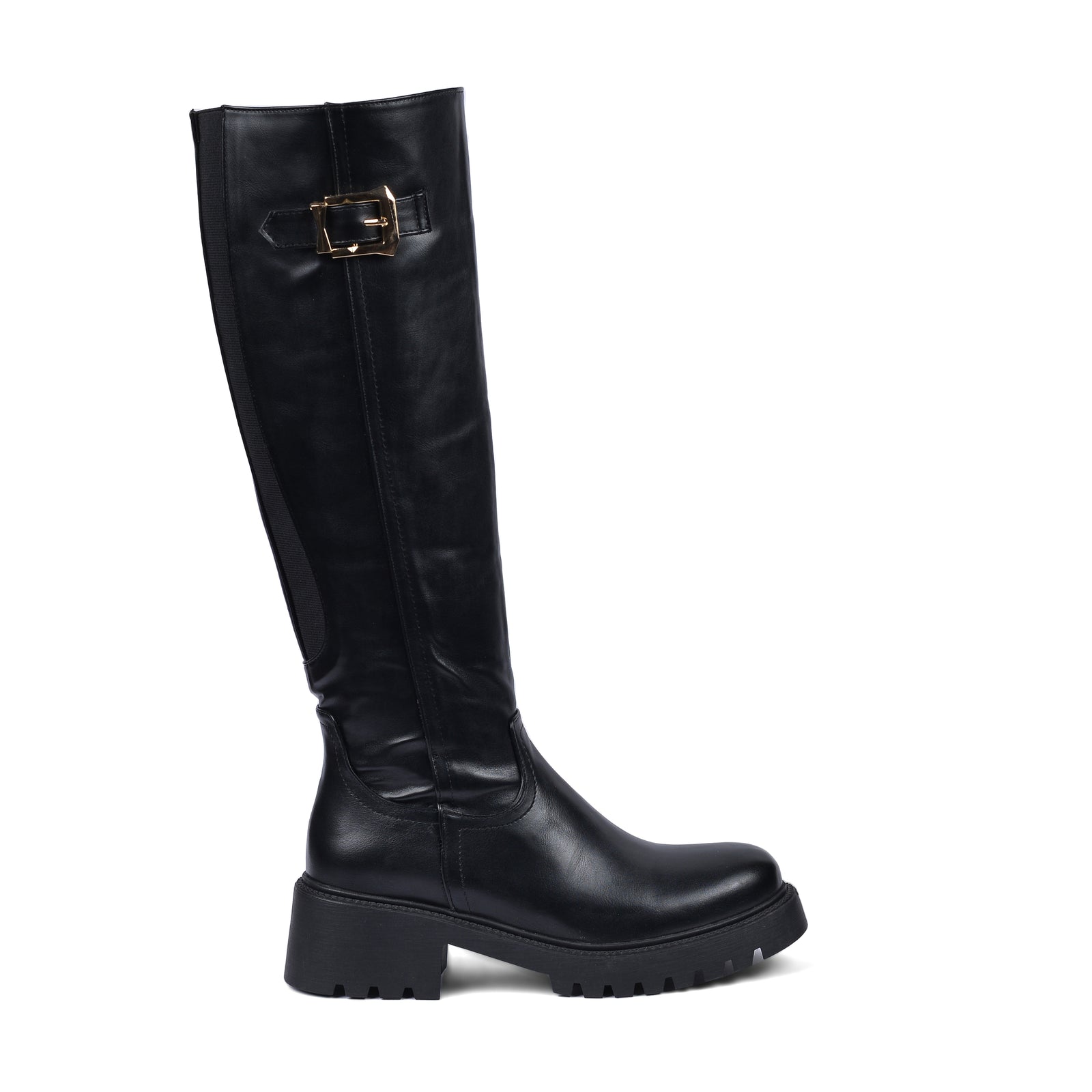 High Quality Design Tan Classic Boots with Buckle Detail 101261507 Black - 1