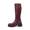 High Quality Design Tan Classic Boots with Detail 12500H025 Maroon - 3