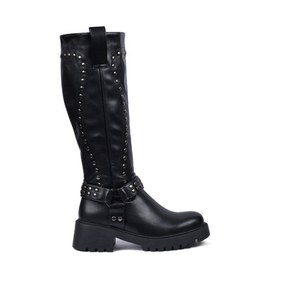 High Quality Design Tan Classic Boots with Detail 12500H025 Black