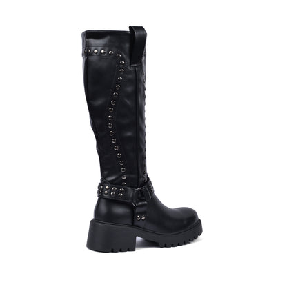 High Quality Design Tan Classic Boots with Detail 12500H025 Black