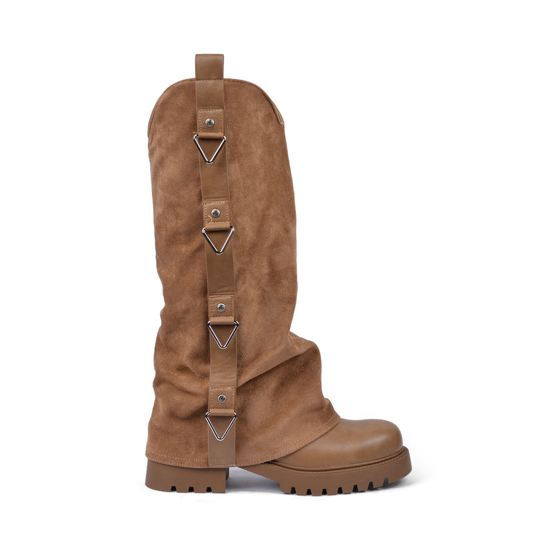 High Quality Design Tan Classic Boots with Detail 12500H028 Coffee - 1