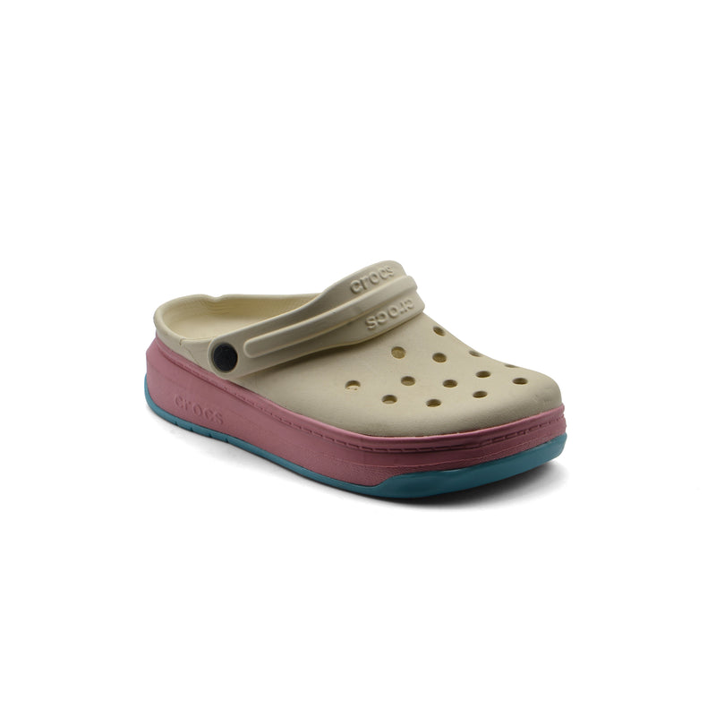 Crocs Full Force Clog Mujer Celeste Rosado Woman 206122 Beige - 1