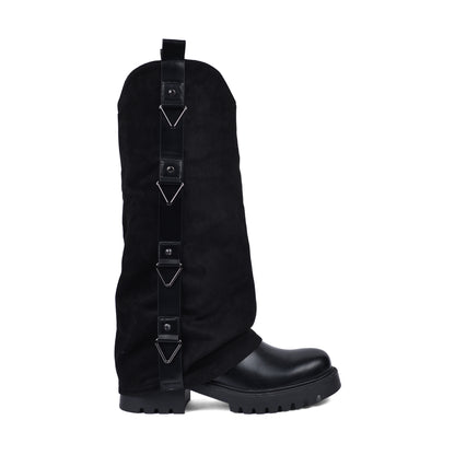 High Quality Design Tan Classic Boots with Detail 12500H028 Black