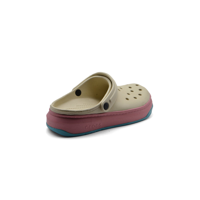 Crocs Full Force Clog Mujer Celeste Rosado Woman 206122 Beige - 2