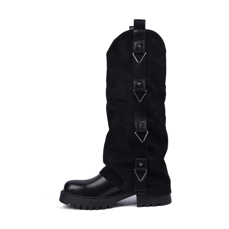 High Quality Design Tan Classic Boots with Detail 12500H028 Black - 3