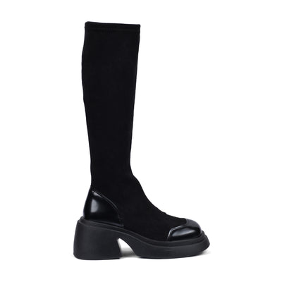 Buy Twenty Eight Shoes High Quality Boots Platform Suede Stitched Skinny 8120 Black