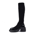 Buy Twenty Eight Shoes High Quality Boots Platform Suede Stitched Skinny 8120 Black - 3
