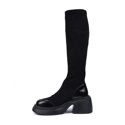 Buy Twenty Eight Shoes High Quality Boots Platform Suede Stitched Skinny 8120 Black