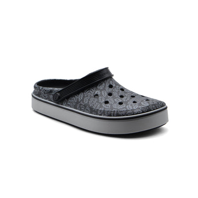 Stylish Crocs with Unique Leaf Design Man 208371 Black