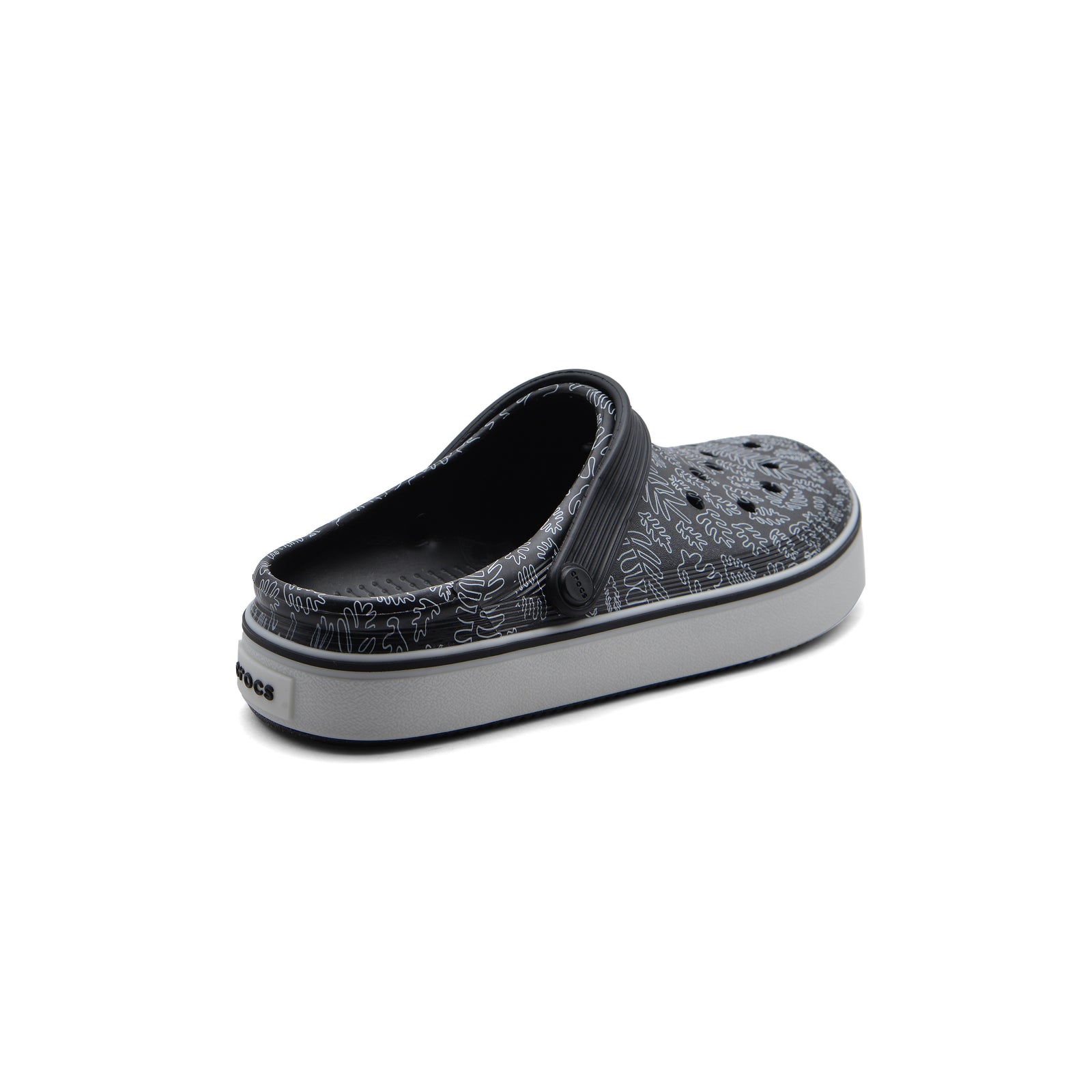 Stylish Crocs with Unique Leaf Design Man 208371 Black - 2