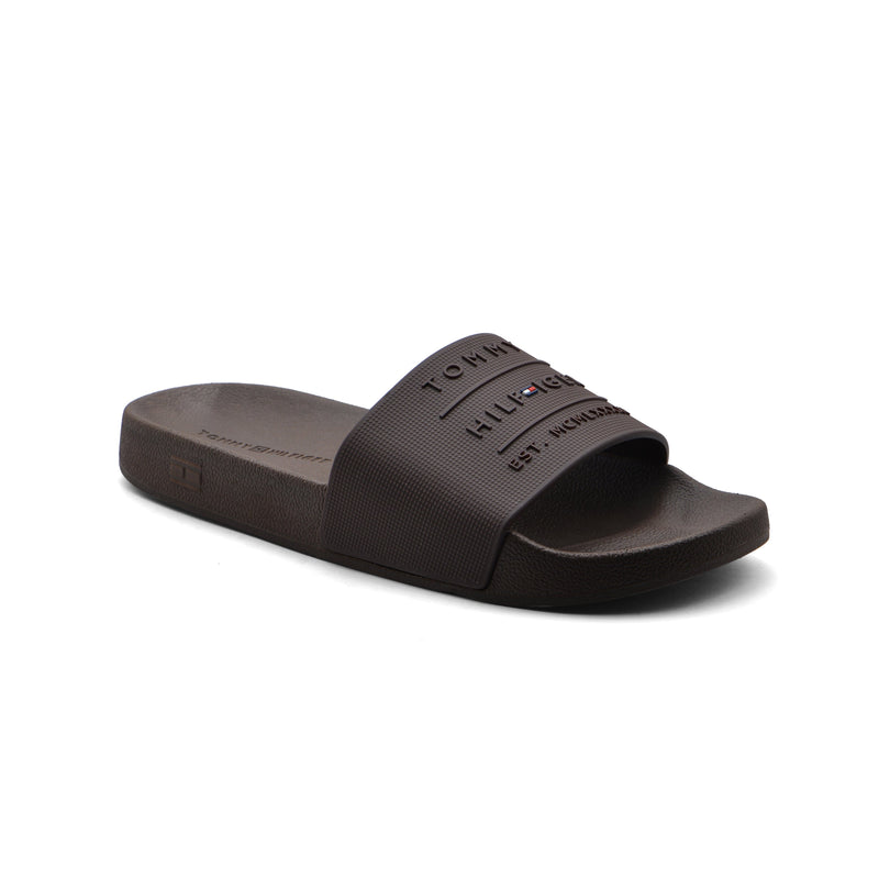 Tommy Hilfiger Original Holiday Slippers Man 67028 Brown - 1