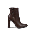 Orion Ringed Heeled Half Boots High Quality Woman 131026709 Brown - 1