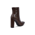 Orion Ringed Heeled Half Boots High Quality Woman 131026709 Brown - 2