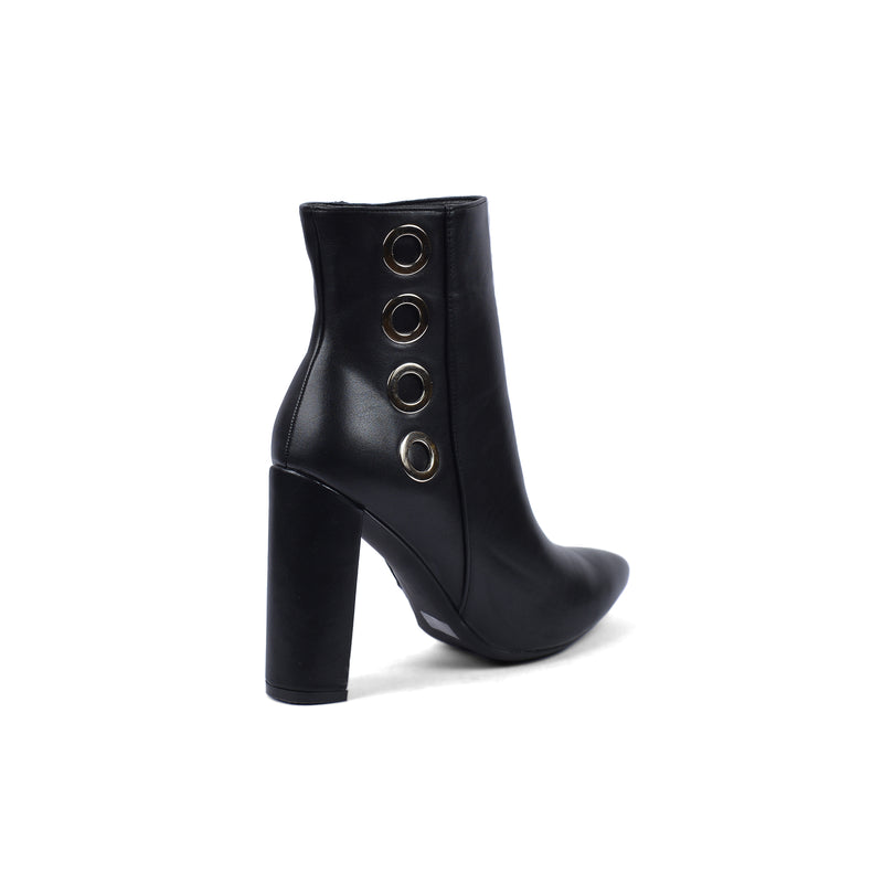Orion Ringed Heeled Half Boots High Quality Woman 131026709 Black - 2