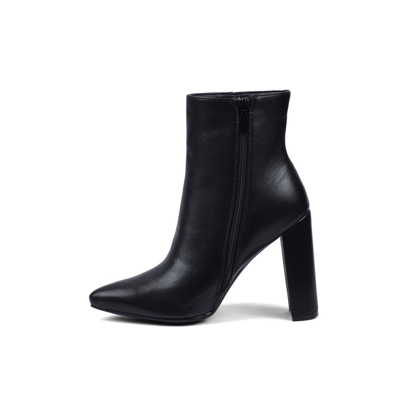 Orion Ringed Heeled Half Boots High Quality Woman 131026709 Black - 3