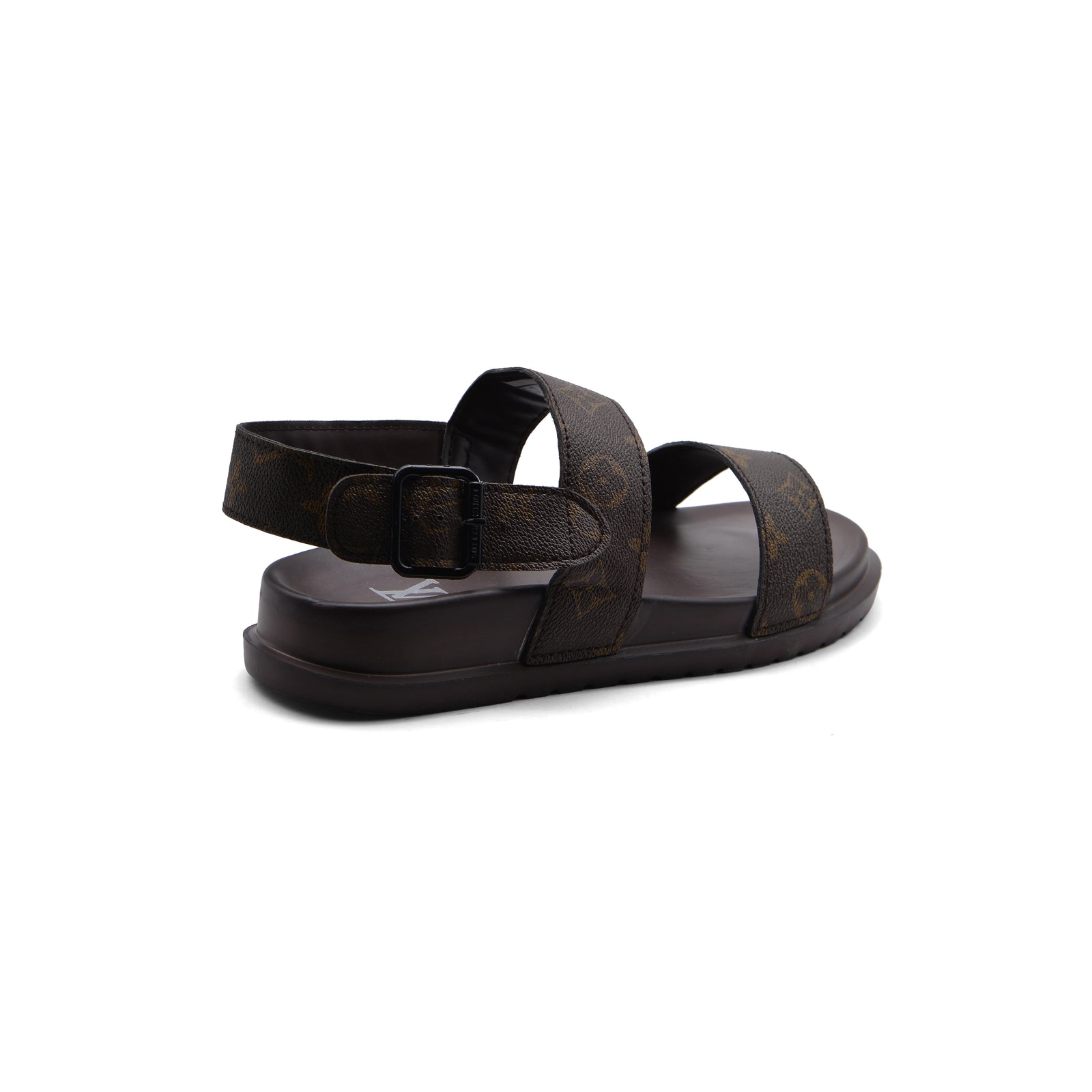 Louis Vuitton Slippers Man Monogram Leather Back Stra LV526 Brown - 2