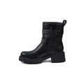 Orion Ringed Heeled Half Boots High Quality with Buckle Detail Woman 125000H01 Black - 3