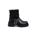 Orion Ringed Heeled Half Boots High Quality with Buckle Detail Woman 17726AH6 Black - 1