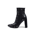 Orion Ringed Heeled Half Boots High Quality Studded Woman 131026710 Black - 3