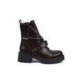 Orion Women's High Quality Half Boot with Zipper 125000H05 Brown - 1