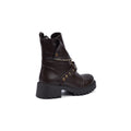 Orion Women's High Quality Half Boot with Zipper 125000H05 Brown - 3