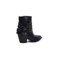 Orion Ringed Half Boots High Quality with Buckle Detail Woman 17726AH9 Black - 2